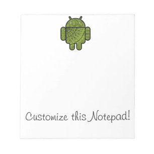 Pancho Doodle-tecken för Android™-roboten Anteckningsblock