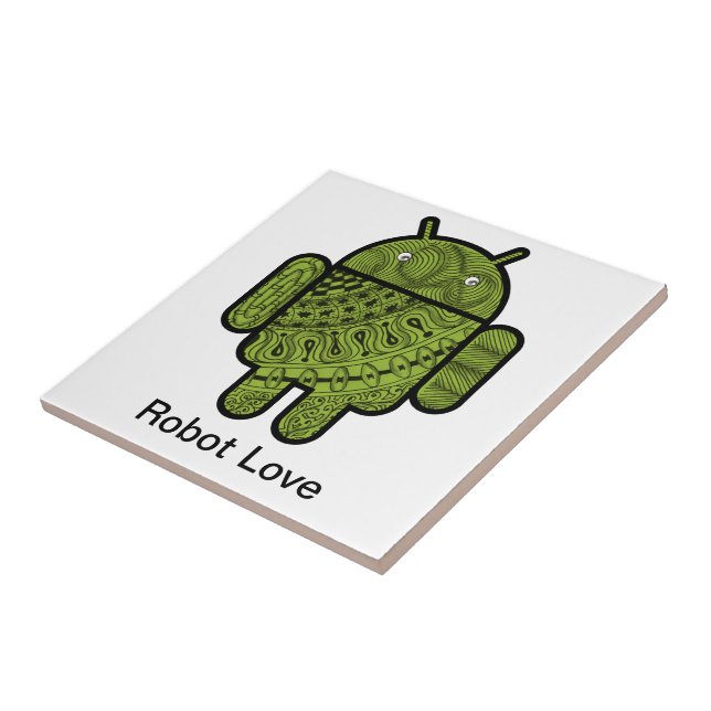 Pancho Doodle-tecken för Android™-roboten Kakelplatta (Sidan)