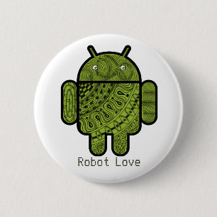 Pancho Doodle-tecken för Android™-roboten Knapp