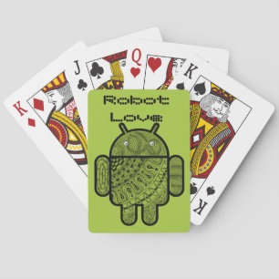 Pancho Doodle-tecken för Android™-roboten Kortlek