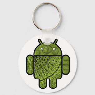 Pancho Doodle-tecken för Android™-roboten Nyckelring