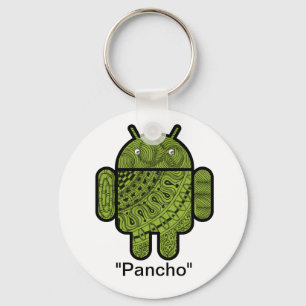 Pancho Doodle-tecken för Android™-roboten Nyckelring