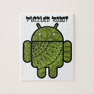 Pancho Doodle-tecken för Android™-roboten Pussel