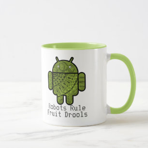 Pancho klottertecken för den Android™ roboten Mugg