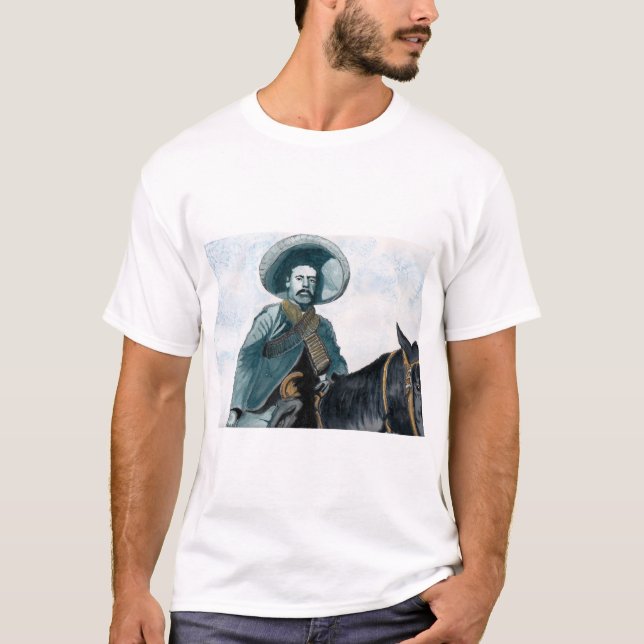 Pancho Villa akvarell T Shirt (Framsida)
