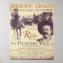 Pancho Villa Gringo Ride med Vintage Artwork