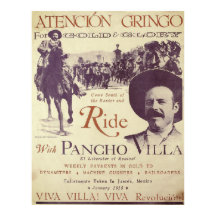 Pancho Villa Gringo Ride med Vintage Artwork