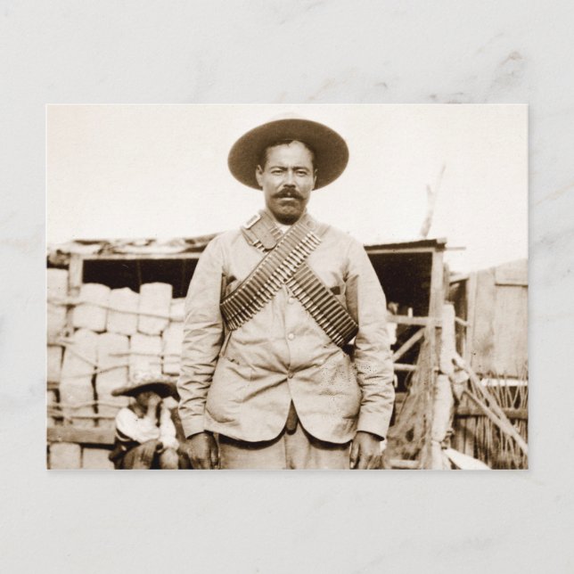 Pancho Villa med bandolier Vykort (Framsida)