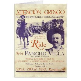 Pancho Villa 🔥 Mexican Hero General Hälsningskort