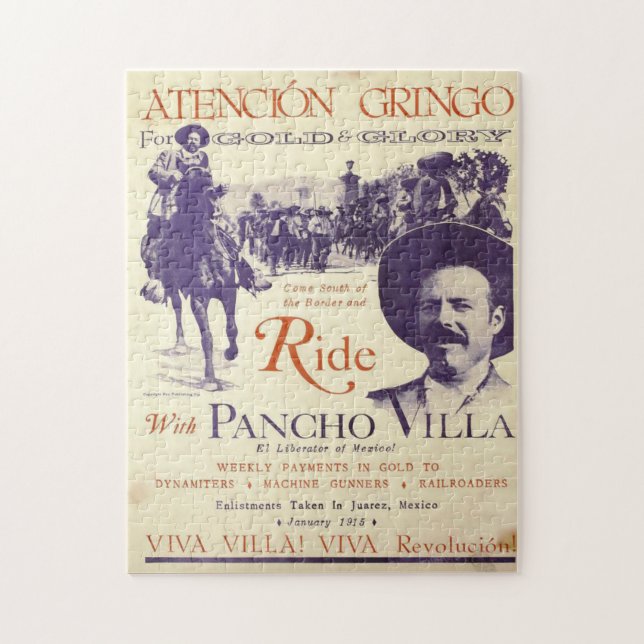Pancho Villa 🔥 Mexican Hero General Pussel (Vertikal)