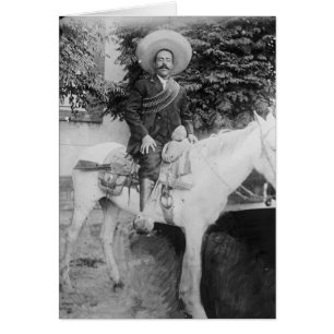 Pancho Villa Mexican Revolutionary General Hälsningskort