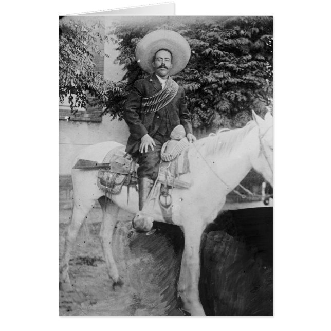 Pancho Villa Mexican Revolutionary General Hälsningskort (Framsidan)