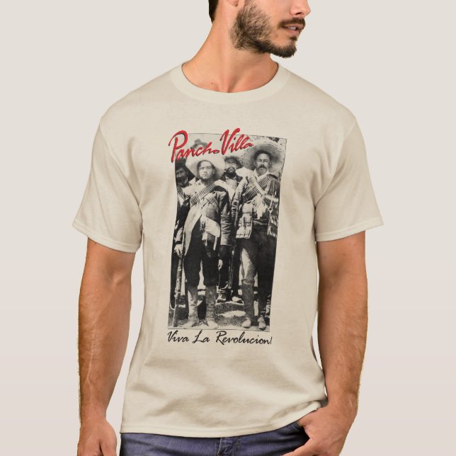Pancho villa och Contreras mexicanskt krig T-shirt (Framsida)
