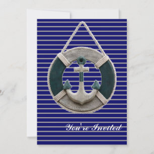 Panchor Anchor, från Preppy Nautical Rand Inbjudningar