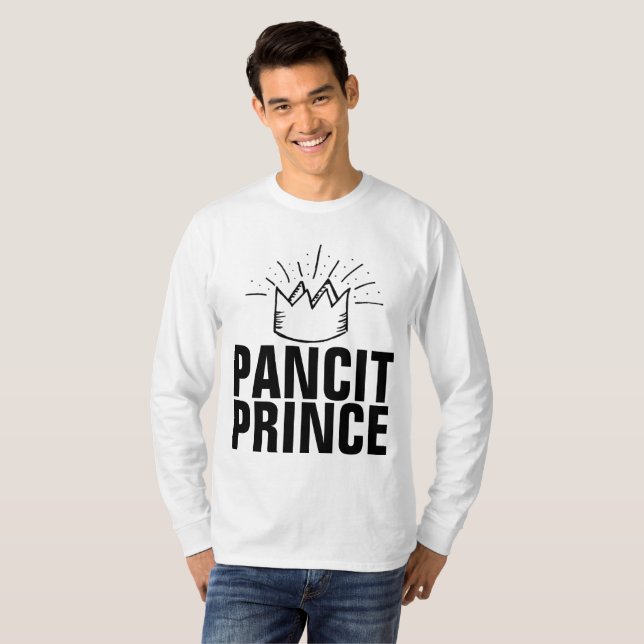 PANCIT PRINCE PANCIT BIHON T-Shirts (Hel framsida)