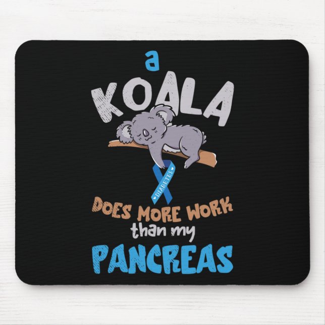 Pancreas Roligt Koala Pancreas Diabetes Awareness  Musmatta (Framsidan)
