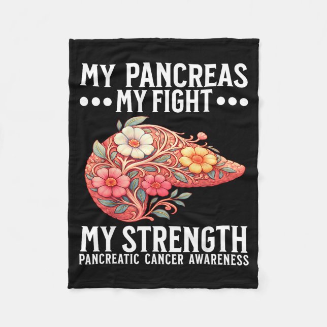 Pancreatic Cancer Awareness Pancreatic Cancer  Fleecefilt (Framsidan)