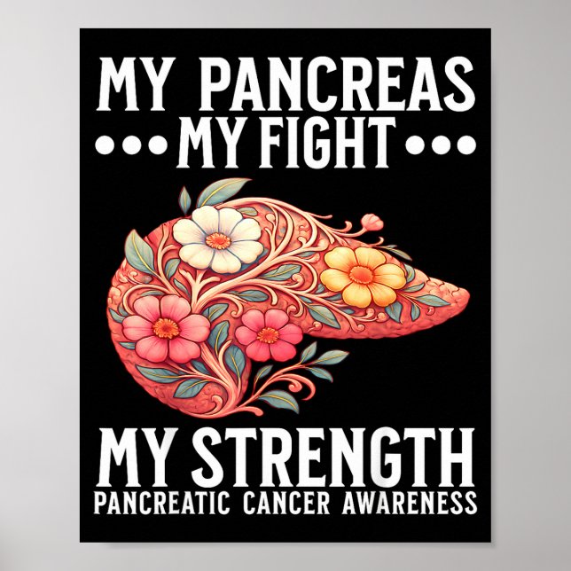 Pancreatic Cancer Awareness Pancreatic Cancer  Poster (Framsidan)