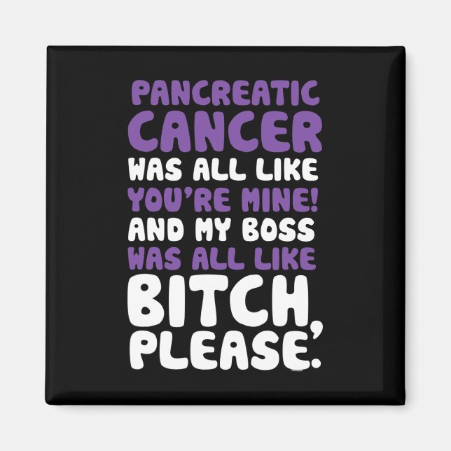 Pancreatic Cancer min supportoffert för Chef Magnet (Framsidan)