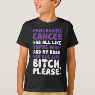 Pancreatic Cancer min supportoffert för Chef T Shirt