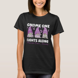 Pancreatic Cancer Purple Gnome T Shirt