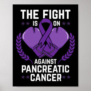 Pancreatic Cancer Shirt kemoterapi Stomach Boxin Poster