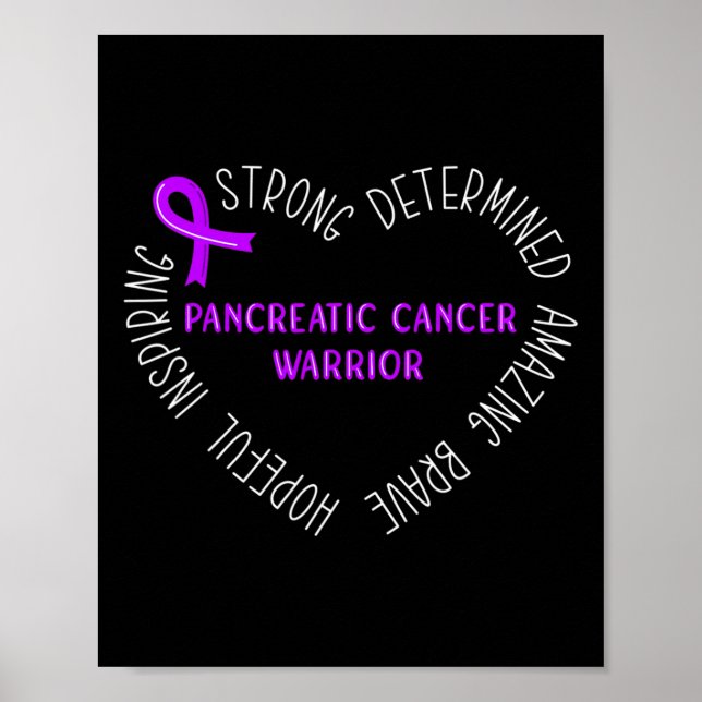 Pancreatic Cancer Warrior Poster (Framsidan)