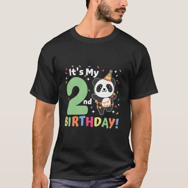 Panda 2Nd För Två Panda T Shirt (Framsida)