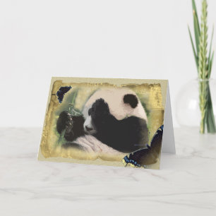 Panda 4 - gratulationskort kort