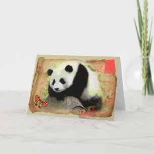 Panda 5 - gratulationskort kort