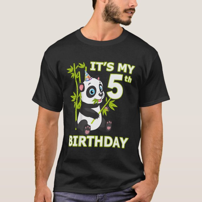 Panda 5Th I är 5 Ns T Shirt (Framsida)