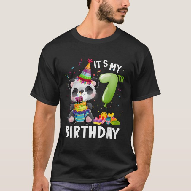 Panda 7:e I är 7 Ns T Shirt (Framsida)
