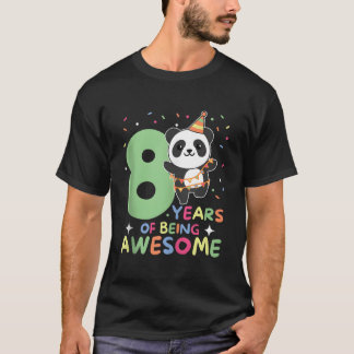 Panda 8Th For Eight Panda T Shirt