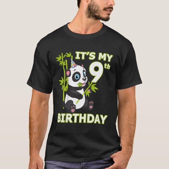 Panda 9Th I är 9 Ns T Shirt (Framsida)