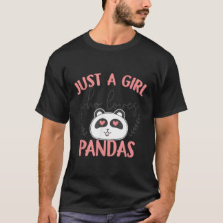 Panda A älskar Panda Björn Panda T Shirt
