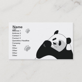 Panda - affär visitkort