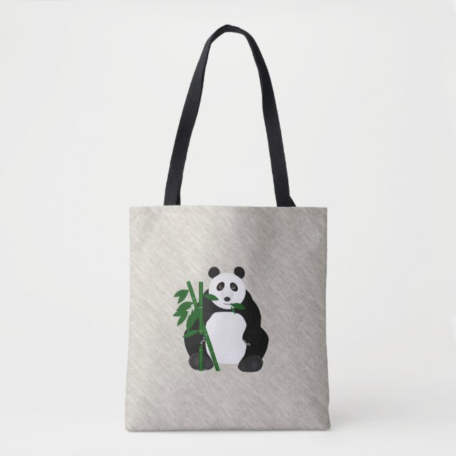 Panda Allover Tote Tygkasse (Framsida)