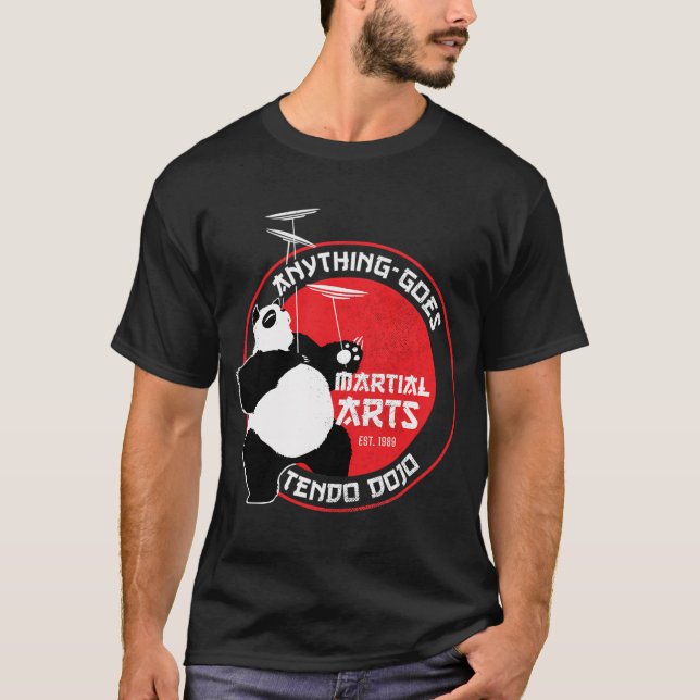 Panda - Allt-Goes Martial Arts Dojo - Ranma 1/ T Shirt (Framsida)