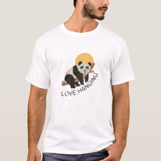 Panda älskar att hänga t shirt