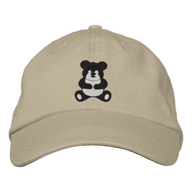 Panda Älskare Broderad Keps (Framsida)