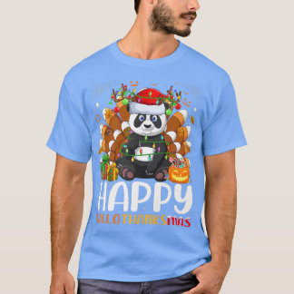 Panda Älskare Halloween jul Lycklig Hallothanksm T Shirt