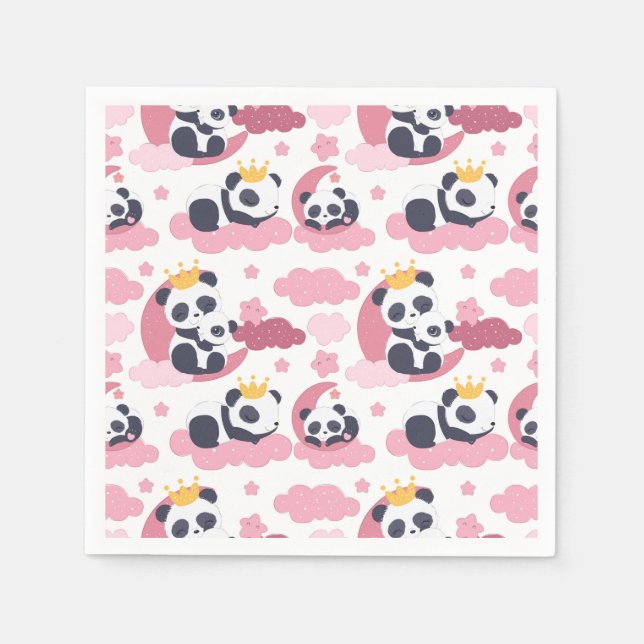 Panda Älskare | Jag heter Panda Pappersservett (Framsidan)