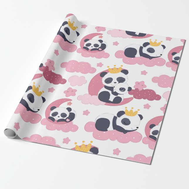 Panda Älskare | Jag heter Panda Presentpapper (Utrullad)