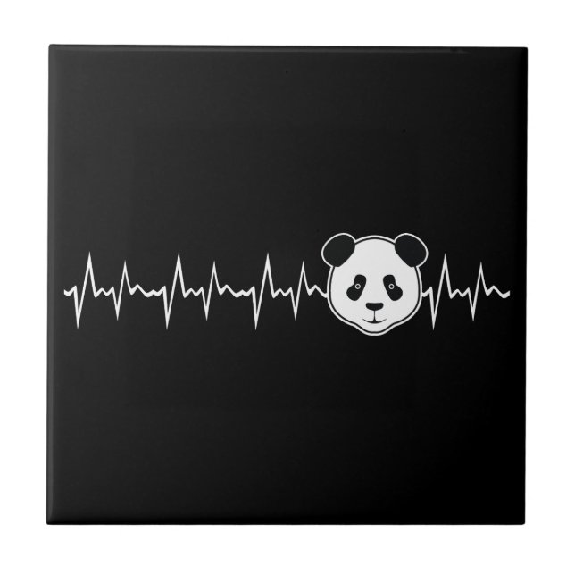 Panda Älskare Kakelplatta (Framsidan)