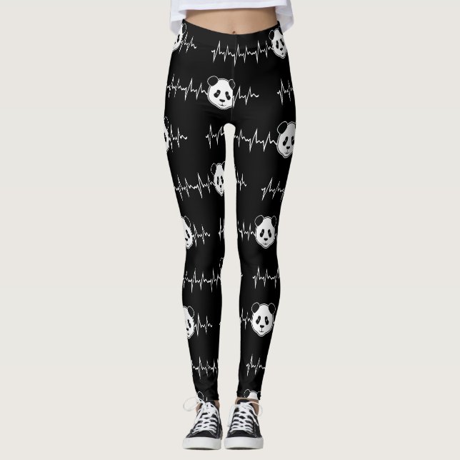 Panda Älskare Leggings (Framsida)