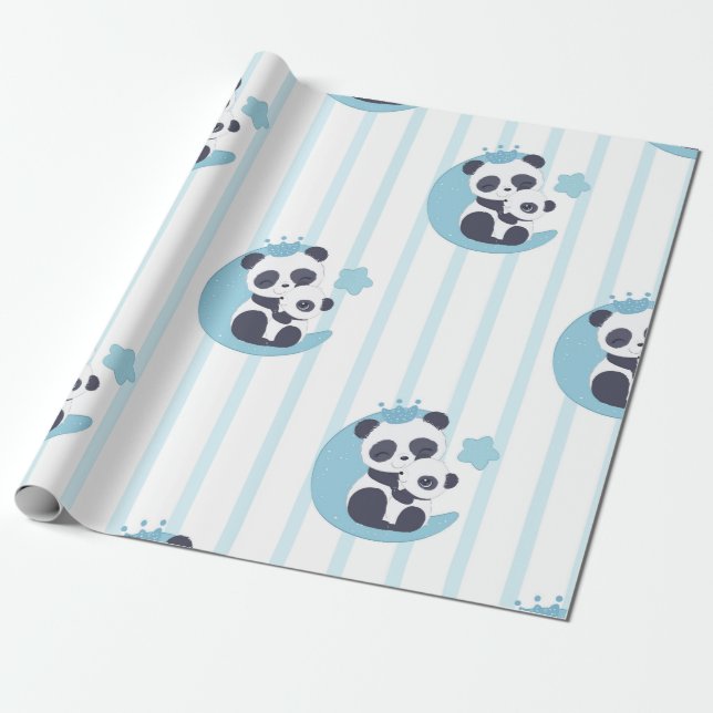 Panda Älskare | Livet är bättre med en panda Presentpapper (Utrullad)