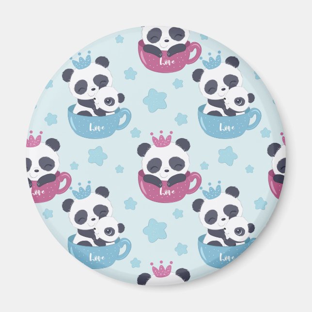 Panda Älskare | Panda är ett äckligt djur Magnet (Framsidan)