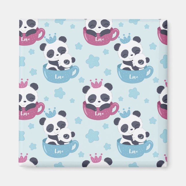 Panda Älskare | Panda är ett äckligt djur Magnet (Framsidan)