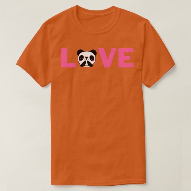 Panda älskare t shirt (Design framsida)
