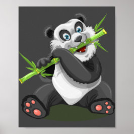 Panda animal bamboo vild åt poster